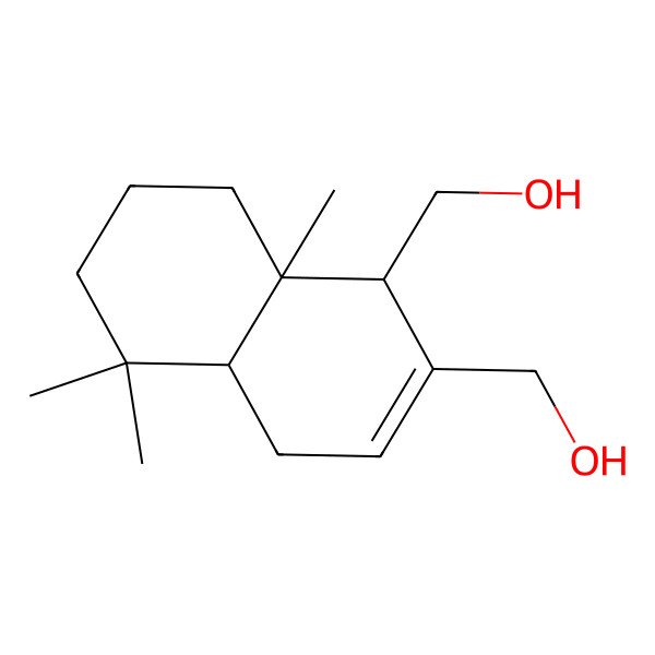 2D Structure of [(1S,4aS,8aS)-2-(hydroxymethyl)-5,5,8a-trimethyl-1,4,4a,6,7,8-hexahydronaphthalen-1-yl]methanol