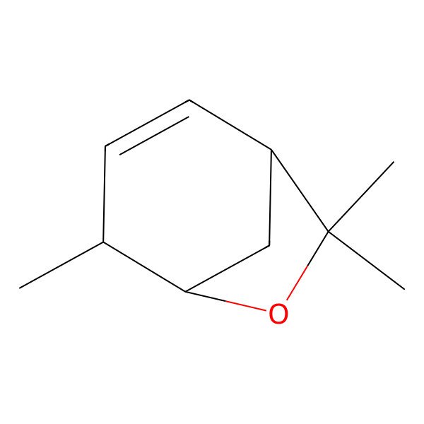 2D Structure of (1S,4R,5R)-4,7,7-trimethyl-6-oxabicyclo[3.2.1]oct-2-ene