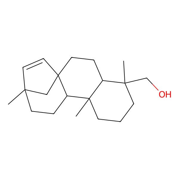 2D Structure of [(1S,4R,5R,9R,10R,13R)-5,9,13-trimethyl-5-tetracyclo[11.2.1.01,10.04,9]hexadec-14-enyl]methanol