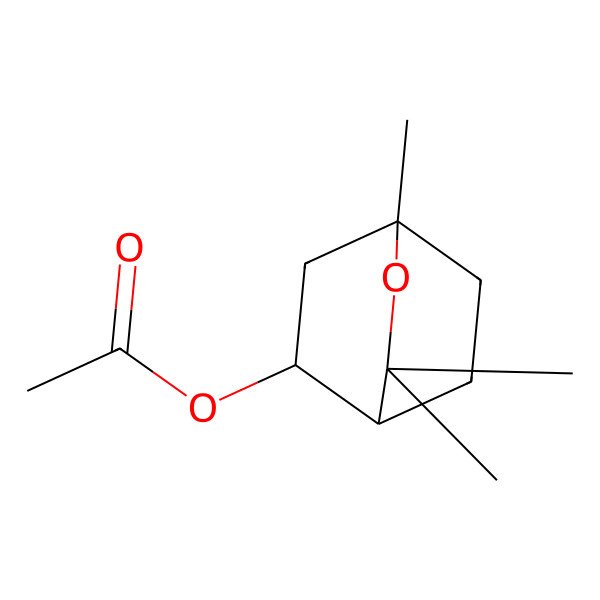 2D Structure of [(1S,4R,5S)-1,3,3-trimethyl-2-oxabicyclo[2.2.2]octan-5-yl] acetate