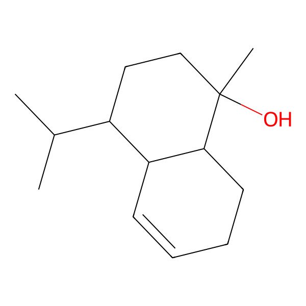 2D Structure of (1S,4S,4aS,8aS)-1-methyl-4-propan-2-yl-3,4,4a,7,8,8a-hexahydro-2H-naphthalen-1-ol 2D Structure of (1S,4S,4aS,8aS)-1-methyl-4-propan-2-yl-3,4,4a,7,8,8a-hexahydro-2H-naphthalen-1-ol
