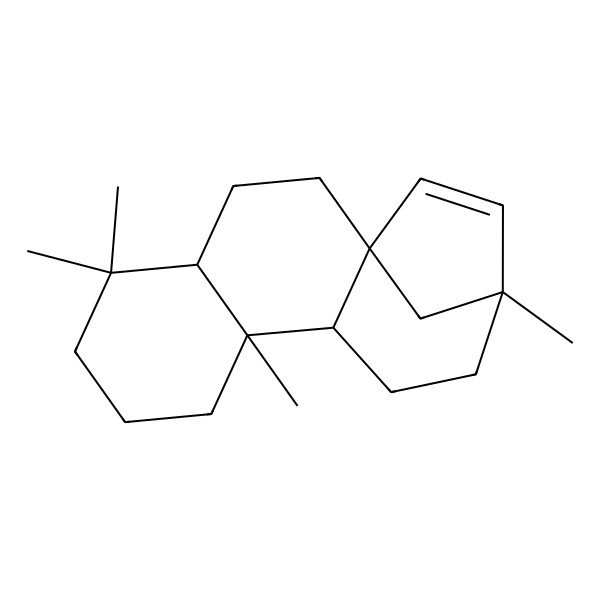 2D Structure of (1S,4S,9S,10S,13R)-5,5,9,13-tetramethyltetracyclo[11.2.1.01,10.04,9]hexadec-14-ene