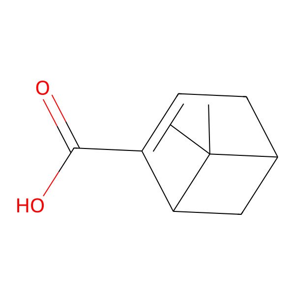 2D Structure of (1S,5R)-6,6-dimethylbicyclo[3.1.1]hept-2-ene-2-carboxylic acid