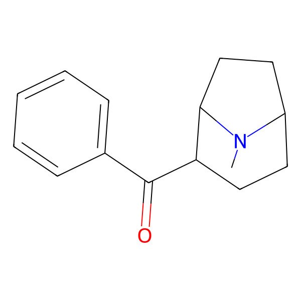 2D Structure of [(1S,5S)-8-methyl-8-azabicyclo[3.2.1]octan-2-yl]-phenylmethanone