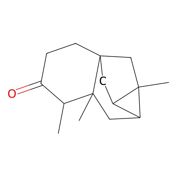2D Structure of (1S,5S,6S,9S)-5,6,9-trimethyltetracyclo[7.2.1.01,6.08,10]dodecan-4-one