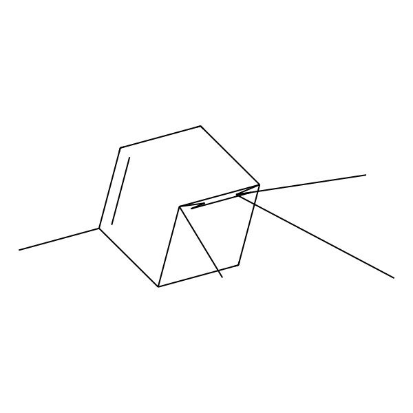 2D Structure of (1S,6S,7S)-2,2,6,8-tetramethyltricyclo[5.3.1.01,6]undec-8-ene