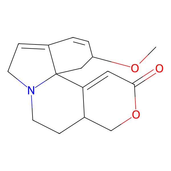 2D Structure of (1S,7R,16R)-16-methoxy-5-oxa-10-azatetracyclo[8.7.0.01,13.02,7]heptadeca-2,12,14-trien-4-one
