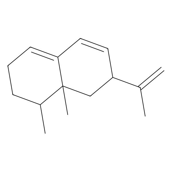 2D Structure of (1S,7R,8aR)-1,8a-dimethyl-7-prop-1-en-2-yl-2,3,7,8-tetrahydro-1H-naphthalene 2D Structure of (1S,7R,8aR)-1,8a-dimethyl-7-prop-1-en-2-yl-2,3,7,8-tetrahydro-1H-naphthalene