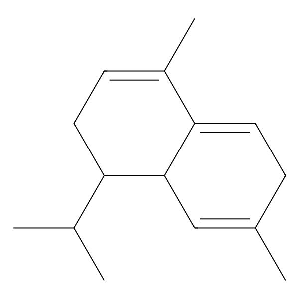 2D Structure of (1S,8aS)-4,7-dimethyl-1-propan-2-yl-1,2,6,8a-tetrahydronaphthalene