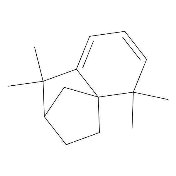 2D Structure of (1S,8R)-2,2,7,7-tetramethyltricyclo[6.2.1.01,6]undeca-3,5-diene