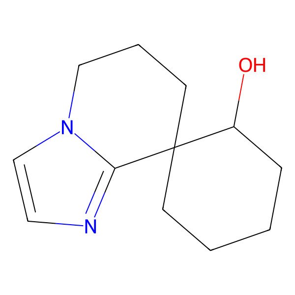 2D Structure of (1'S,8S)-spiro[6,7-dihydro-5H-imidazo[1,2-a]pyridine-8,2'-cyclohexane]-1'-ol