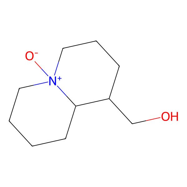 2D Structure of [(1S,9aR)-5-oxido-2,3,4,6,7,8,9,9a-octahydro-1H-quinolizin-5-ium-1-yl]methanol