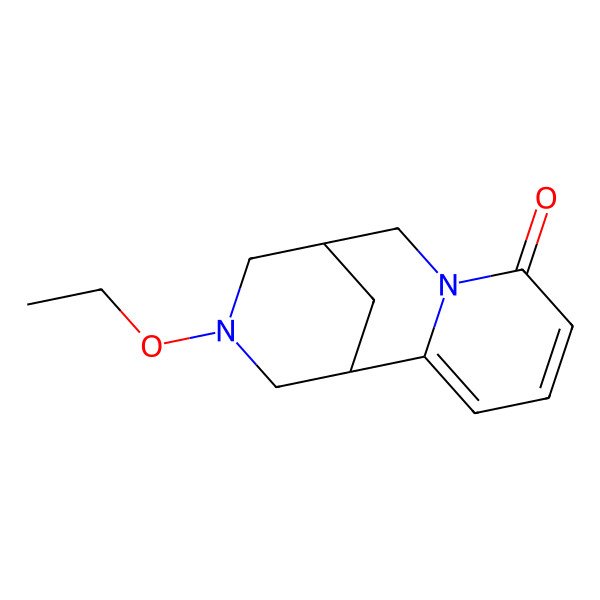 2D Structure of (1S,9S)-11-ethoxy-7,11-diazatricyclo[7.3.1.02,7]trideca-2,4-dien-6-one