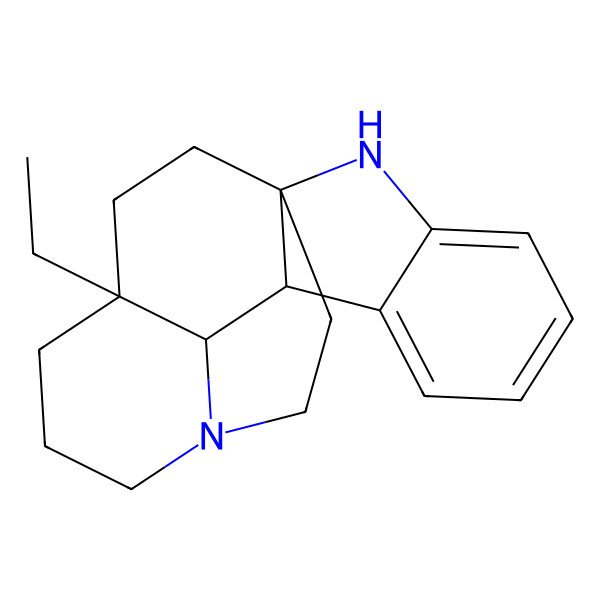 2D Structure of (1S,9S,10S,15R)-15-ethyl-2,11-diazapentacyclo[9.6.2.01,9.03,8.010,15]nonadeca-3,5,7-triene