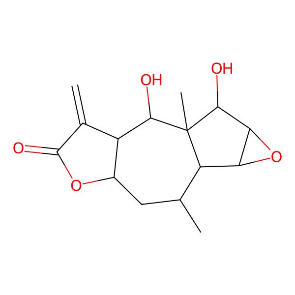 2D Structure of 1xi, 2,3-Epoxy-4,6,8-trihydroxy-, 12,8-lactone 2D Structure of 1xi, 2,3-Epoxy-4,6,8-trihydroxy-, 12,8-lactone