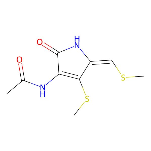 2D Structure of (1Z)-S,S'-dimethyldihydroholomycin