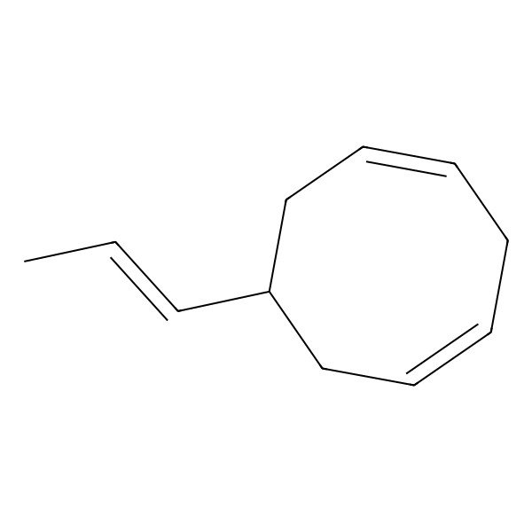 2D Structure of (1Z,4Z)-7-[(Z)-prop-1-enyl]cycloocta-1,4-diene