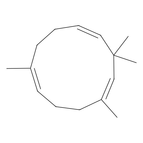2D Structure of (1Z,4Z,8Z)-1,3,3,8-tetramethylcycloundeca-1,4,8-triene 2D Structure of (1Z,4Z,8Z)-1,3,3,8-tetramethylcycloundeca-1,4,8-triene