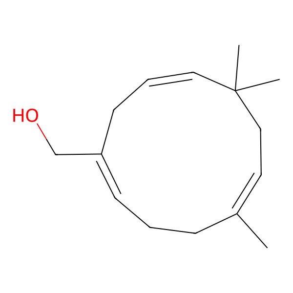 2D Structure of 14-Hydroxy-alpha-humulene 2D Structure of 14-Hydroxy-alpha-humulene