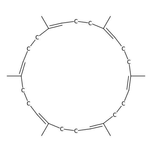 2D Structure of (1Z,5Z,9Z,13Z,17Z,21Z)-1,5,9,13,17,21-hexamethylcyclotetracosa-1,5,9,13,17,21-hexaene