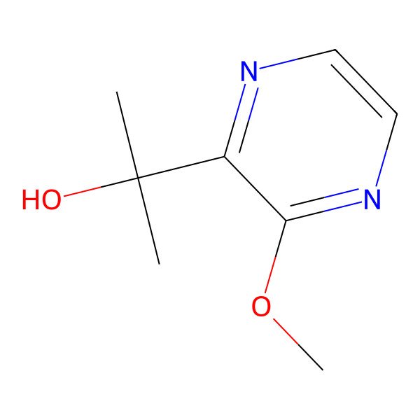 2D Structure of 2-(1-Hydroxy-1-methylethyl)-3-methoxypyrazine