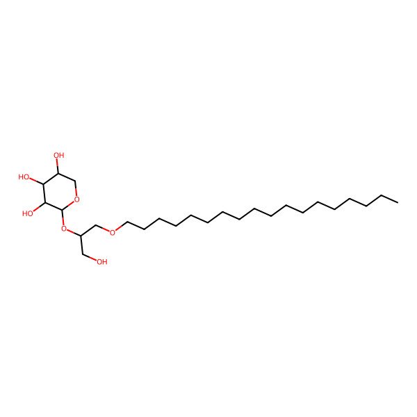 2D Structure of 2-(1-Hydroxy-3-octadecoxypropan-2-yl)oxyoxane-3,4,5-triol