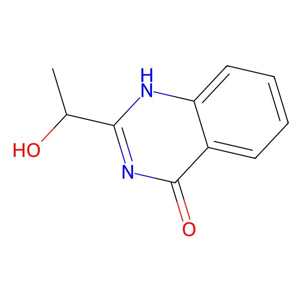 2D Structure of 2-(1-hydroxyethyl)-1H-quinazolin-4-one