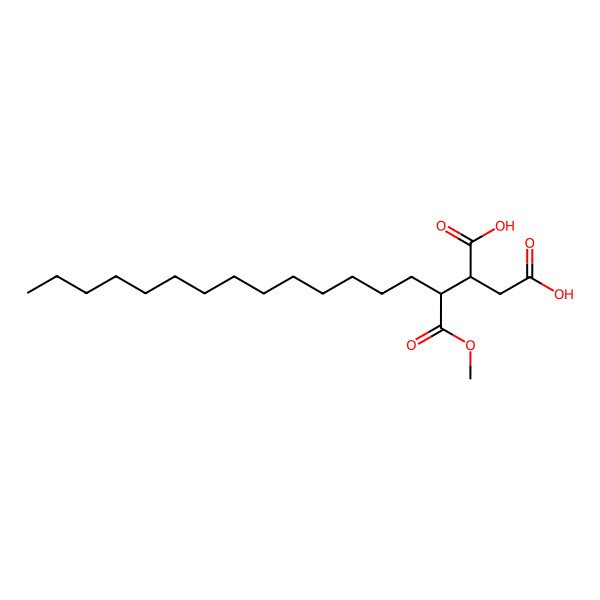 2D Structure of 2-(1-Methoxy-1-oxohexadecan-2-yl)butanedioic acid