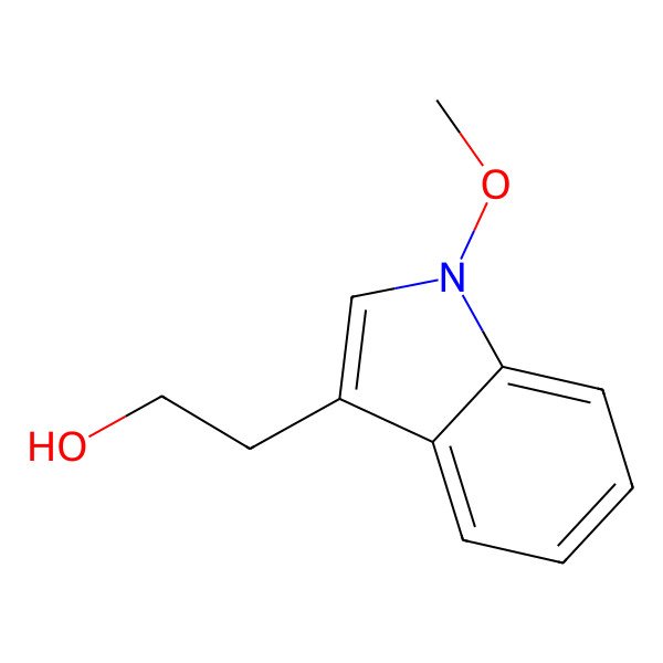 2D Structure of 2-(1-Methoxy-1H-indol-3-yl)ethan-1-ol