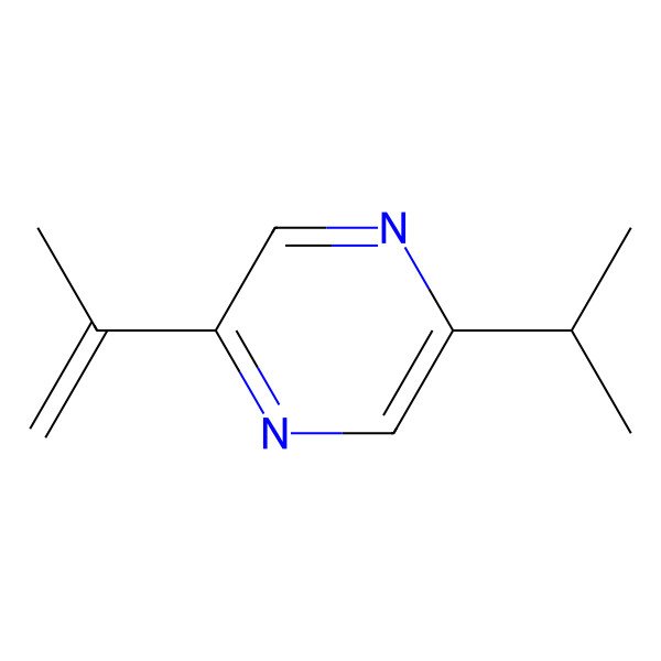 2D Structure of 2-(1-Methylethenyl)-5-(1-methylethyl)pyrazine