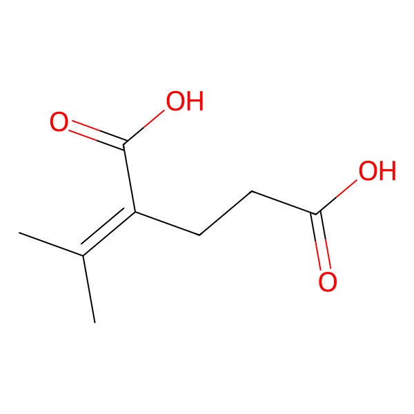 2D Structure of 2-(1-Methylethylidene)pentanedioic acid
