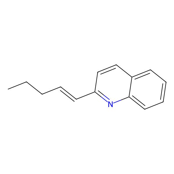 2D Structure of 2-(1-Pentenyl)quinoline