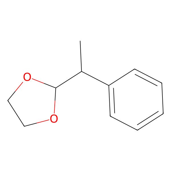 2D Structure of 2-(1-Phenylethyl)-1,3-dioxolane
