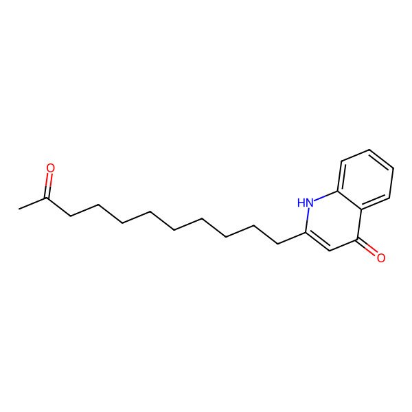 2D Structure of 2-(10-oxoundecyl)-1H-quinolin-4-one