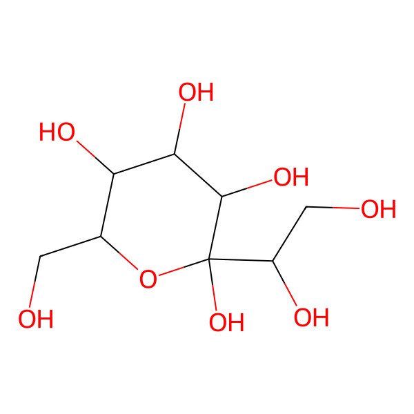 2D Structure of 2-(1,2-Dihydroxyethyl)-6-(hydroxymethyl)oxane-2,3,4,5-tetrol
