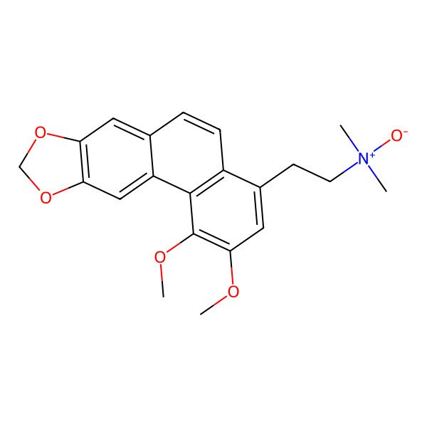 2D Structure of 2-(1,2-dimethoxynaphtho[2,1-f][1,3]benzodioxol-4-yl)-N,N-dimethylethanamine oxide
