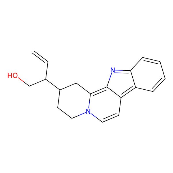 2D Structure of 2-(1,2,3,4-Tetrahydroindolo[2,3-a]quinolizin-2-yl)but-3-en-1-ol
