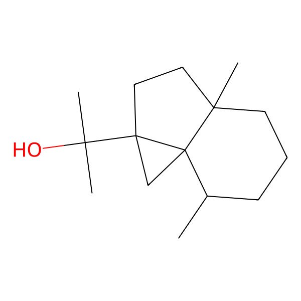 2D Structure of 2-[(1aS,3aS,7S,7aS)-3a,7-dimethyl-2,3,4,5,6,7-hexahydro-1H-cyclopropa[i]inden-1a-yl]propan-2-ol