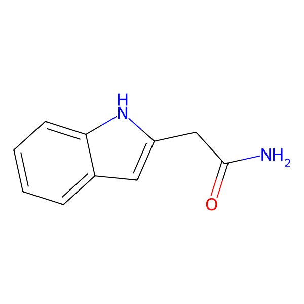 2D Structure of 2-(1H-Indol-2-yl)acetamide