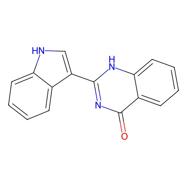 2D Structure of 2-(1H-indol-3-yl)-1H-quinazolin-4-one