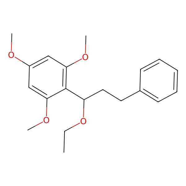 2D Structure of 2-[(1S)-1-ethoxy-3-phenylpropyl]-1,3,5-trimethoxybenzene
