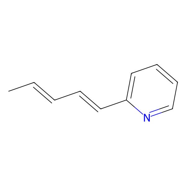 2D Structure of 2-[(1Z,3E)-penta-1,3-dienyl]pyridine