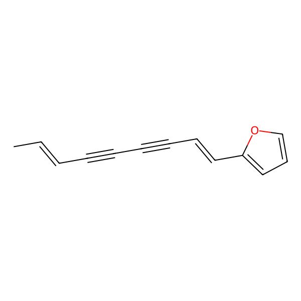 2D Structure of 2-[(1Z,7E)-nona-1,7-dien-3,5-diynyl]furan