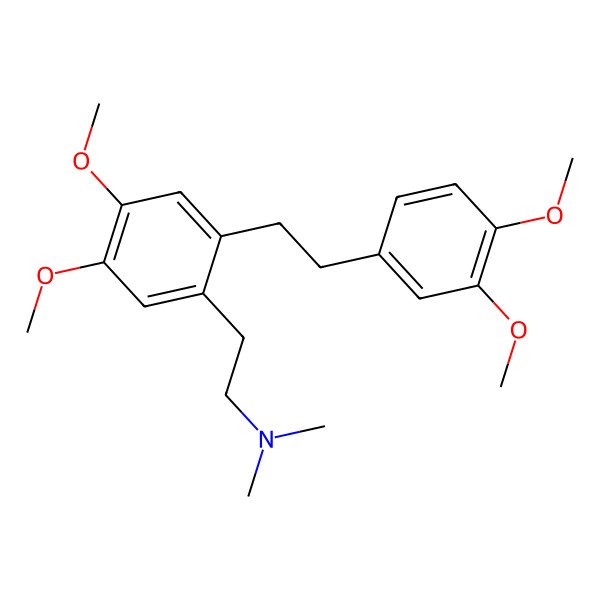 2D Structure of 2-[2-[2-(3,4-dimethoxyphenyl)ethyl]-4,5-dimethoxyphenyl]-N,N-dimethylethanamine