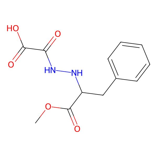 2D Structure of 2-[2-[(2S)-1-methoxy-1-oxo-3-phenylpropan-2-yl]hydrazinyl]-2-oxoacetic acid