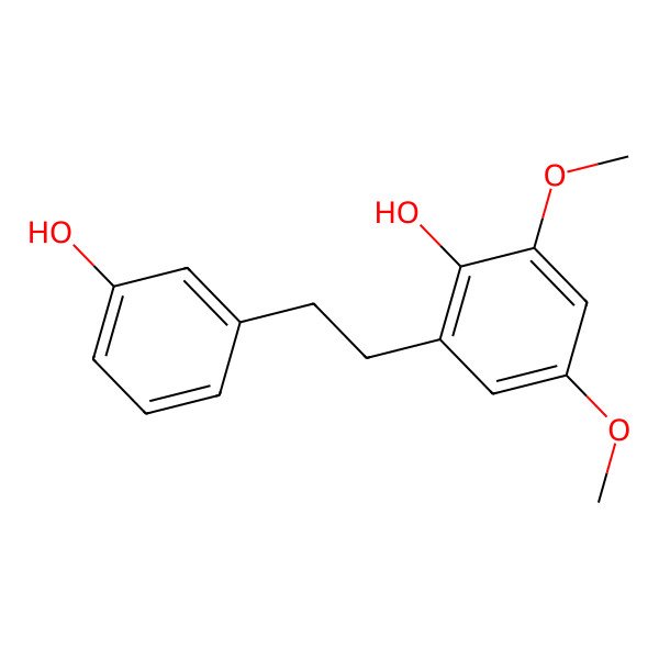 2D Structure of 2-[2-(3-Hydroxyphenyl)ethyl]-4,6-dimethoxyphenol
