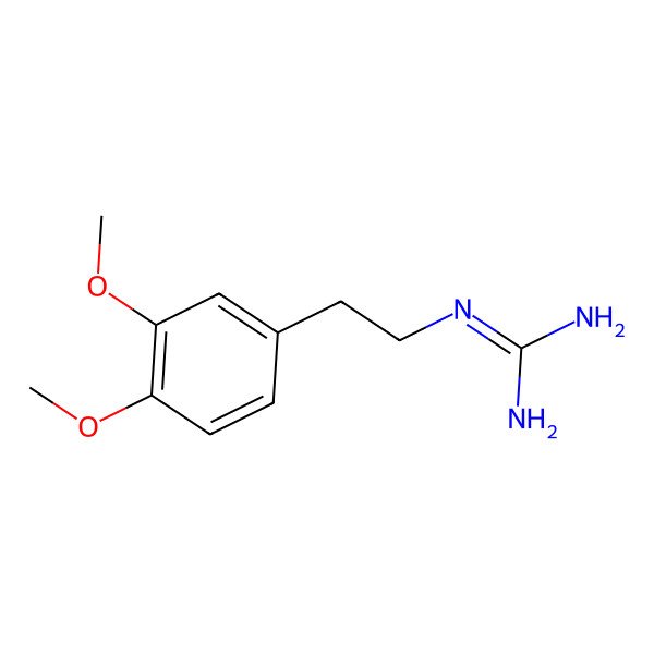 2D Structure of 2-[2-(3,4-Dimethoxyphenyl)ethyl]guanidine