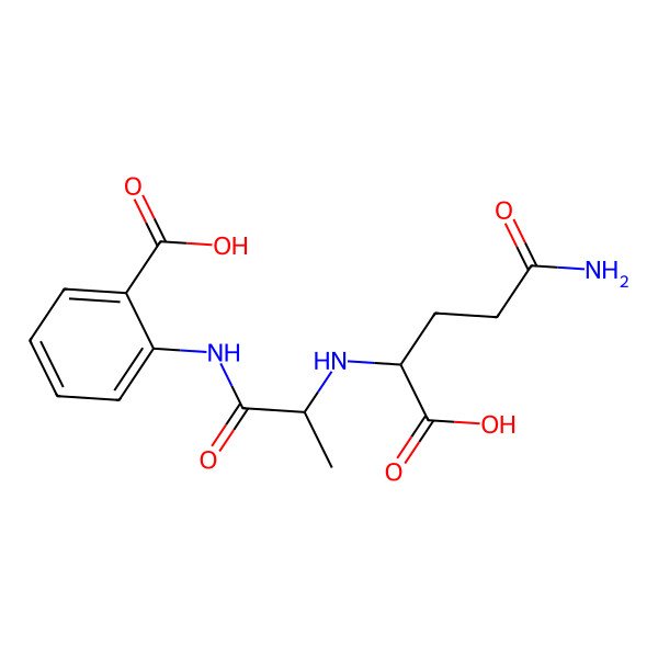 2D Structure of 2-[2-[(4-Amino-1-carboxy-4-oxobutyl)amino]propanoylamino]benzoic acid