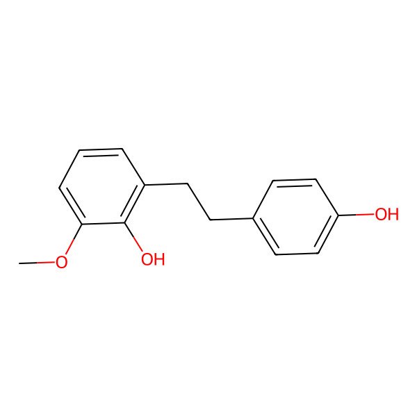 2D Structure of 2-[2-(4-Hydroxyphenyl)ethyl]-6-methoxyphenol