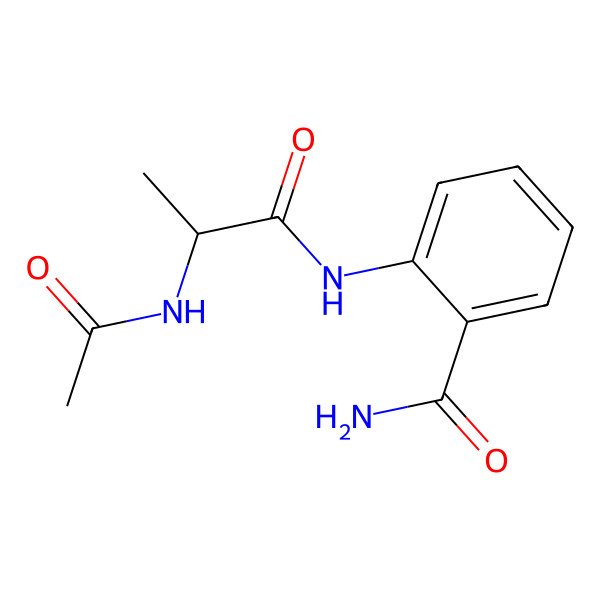 2D Structure of 2-(2-Acetamidopropanoylamino)benzamide